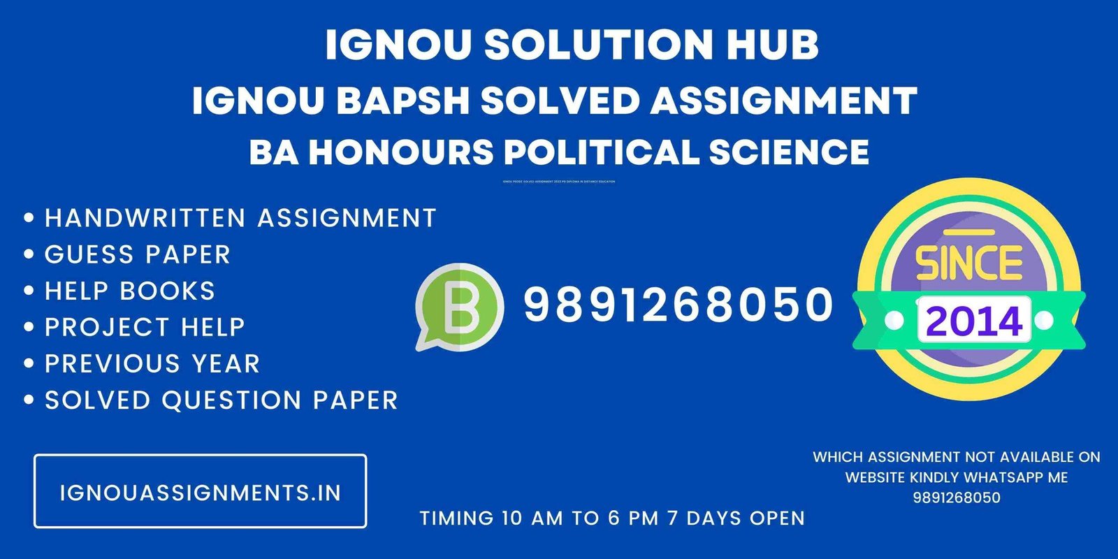 IGNOU BAPSH Solved Assignment BA Honours Political Science DOWNLOAD PDF ...