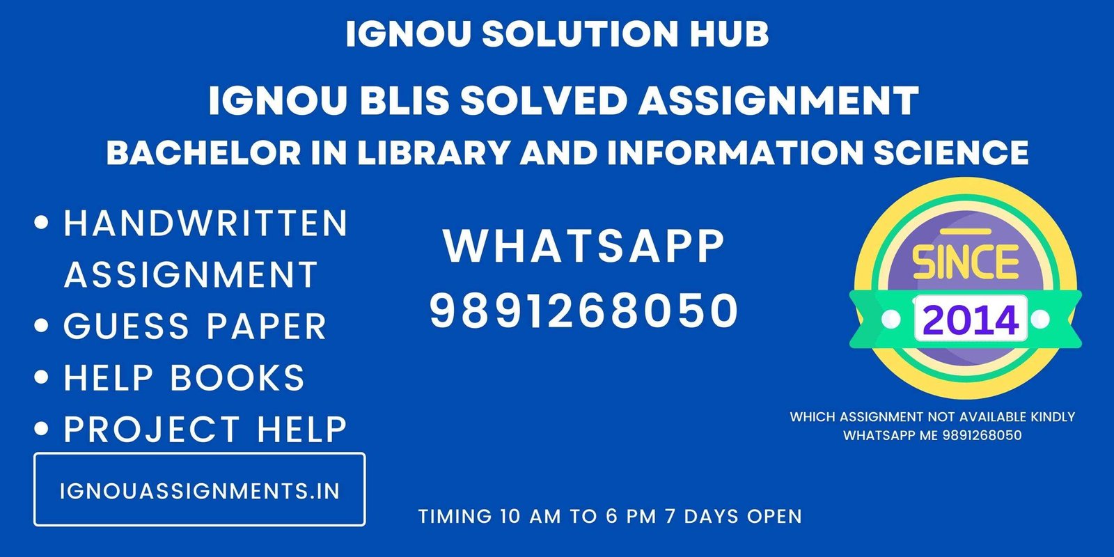 solved assignment of blis ignou 2020