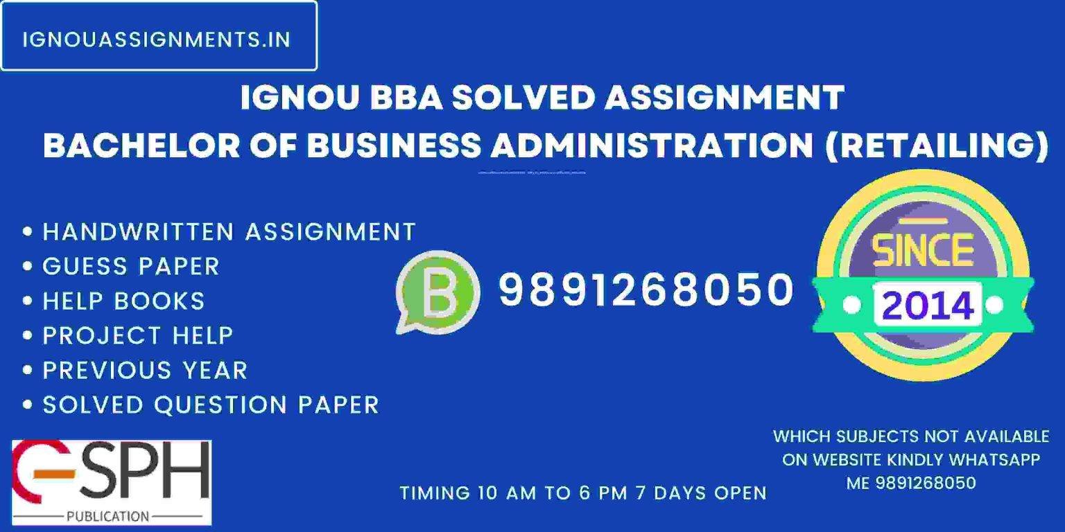 bba solved assignment