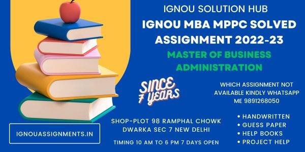 ignou mba assignment result