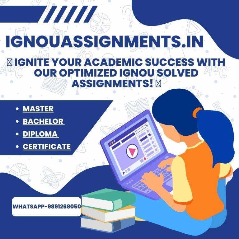 IGNOU solved assignment