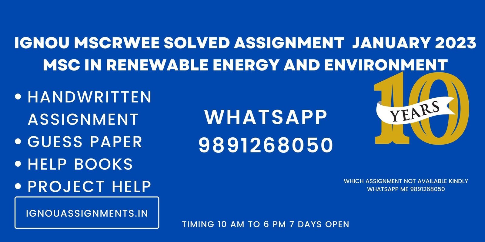 IGNOU MSCRWEE Solved Assignment January 2023