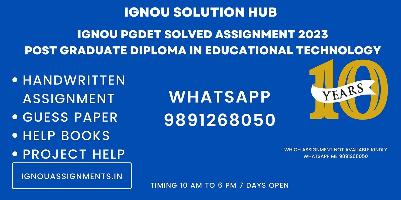 IGNOU PGDET Solved Assignment 2023 Post Graduate Diploma In Educational Technology