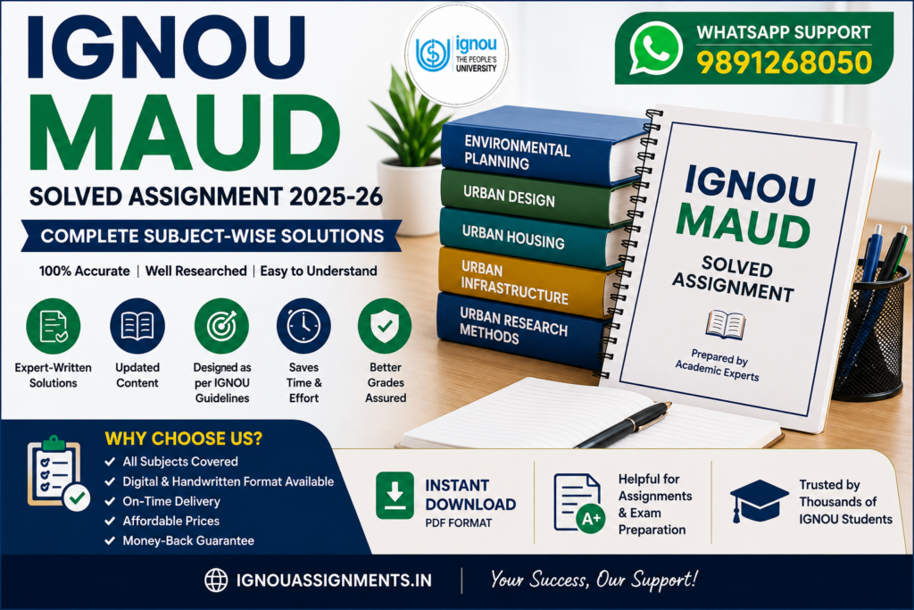 IGNOU MAUD Solved Assignment 2025-26