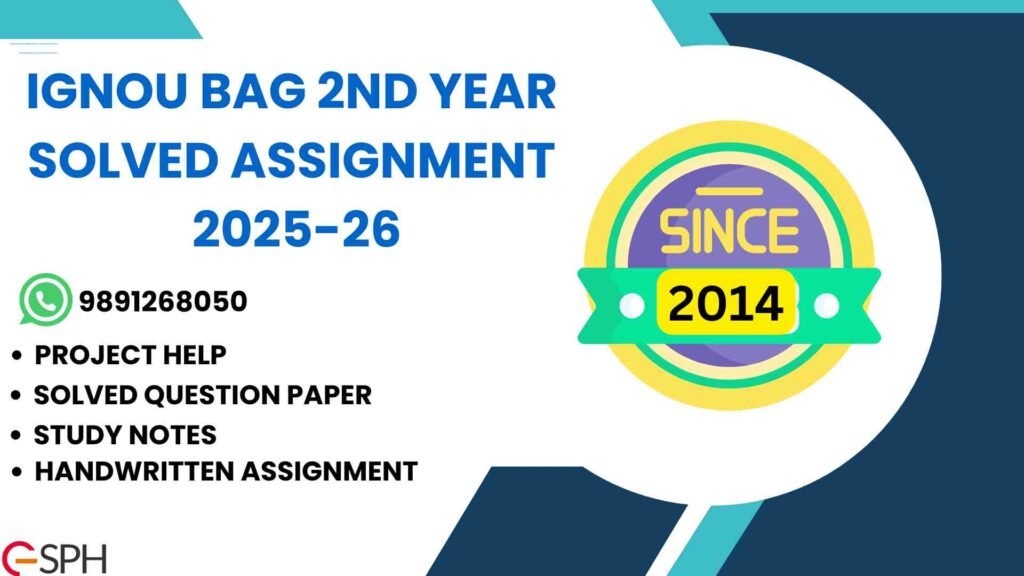 IGNOU BAG 2nd Year solved Assignment 2024-25