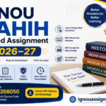 IGNOU BAHIH Solved Assignment 2026–27