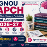 IGNOU BAPCH Solved Assignment 2026-27 PDF Download